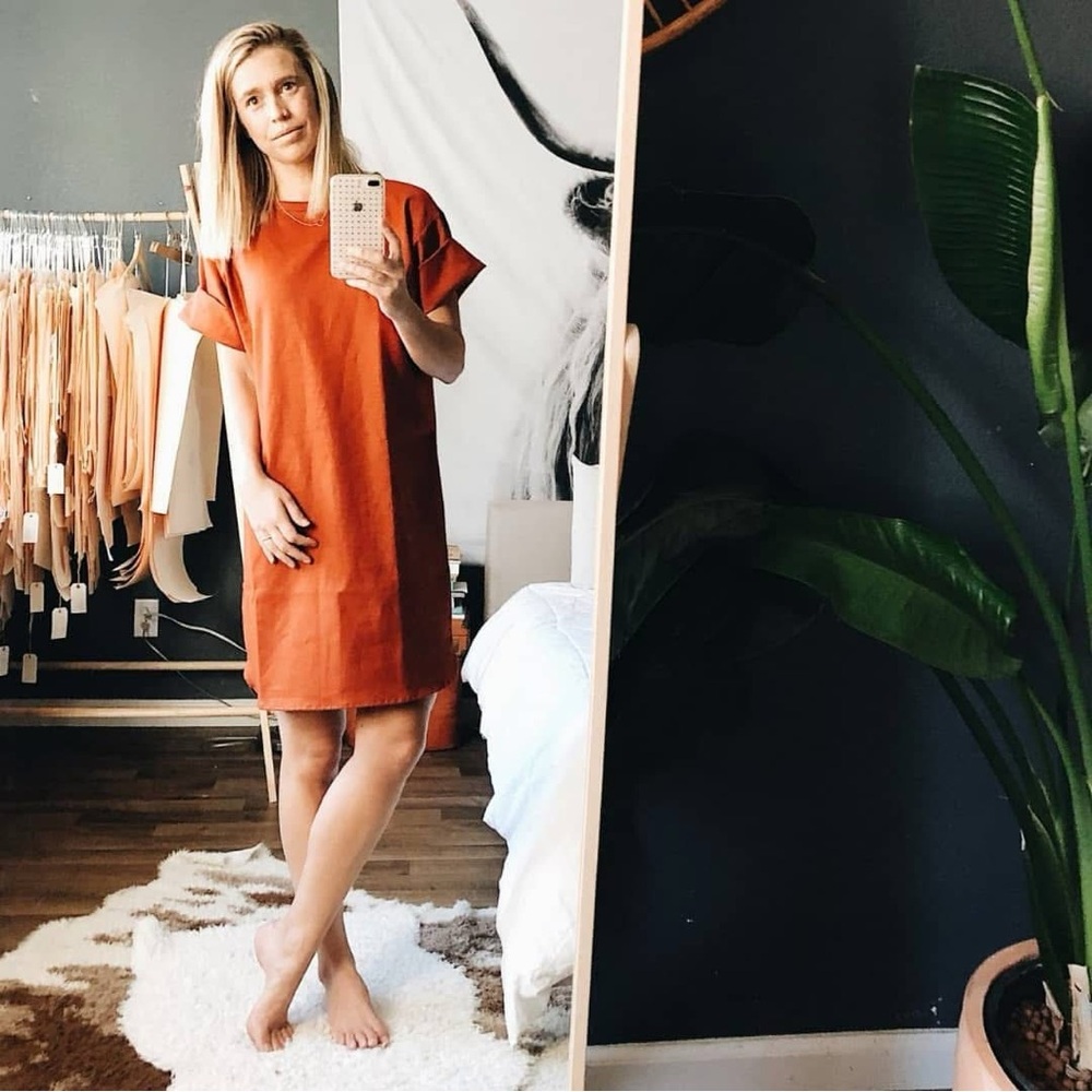 Amae Co Linen Tee Dress